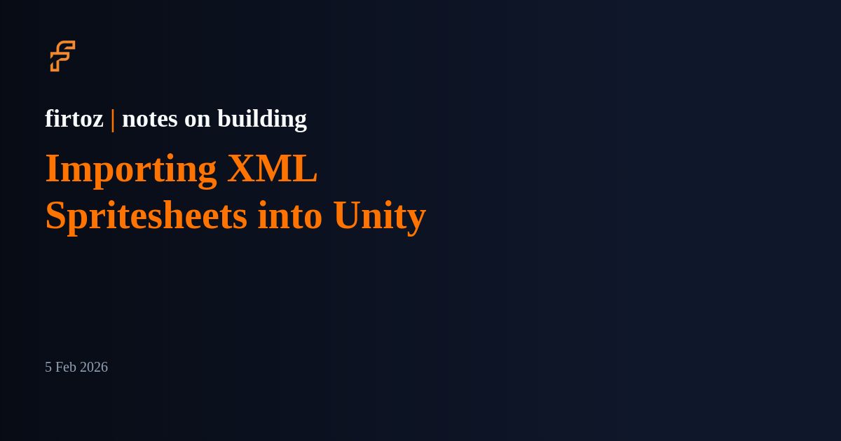Importing XML Spritesheets into Unity — firtoz